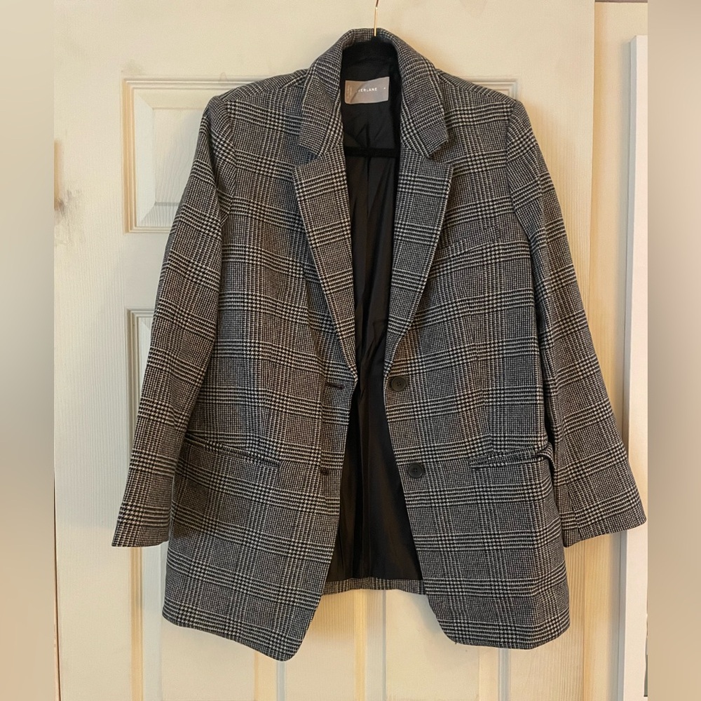 Everlane Oversized Plaid Blazer